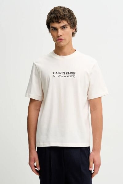 BEYAZ LOGOLU ERKEK T-SHIRT