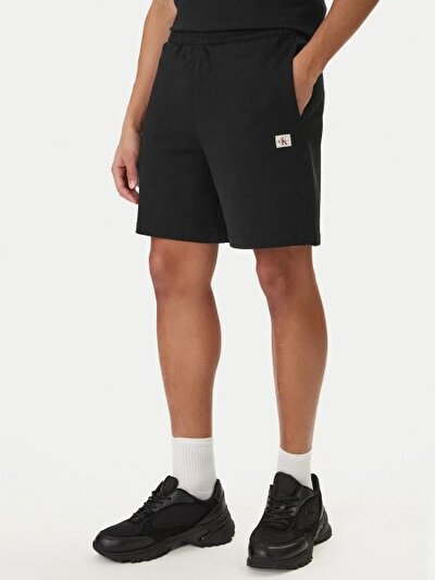 SİYAH LOGOLU ERKEK ŞORT