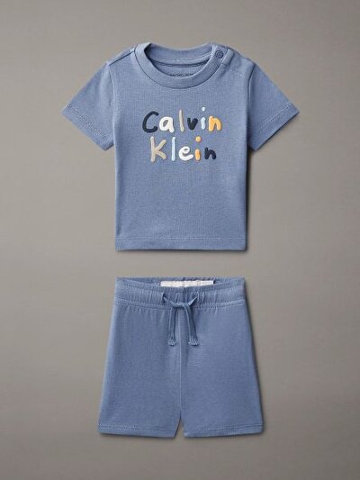 MAVİ BEBEK T-SHIRT ŞORT TAKIM
