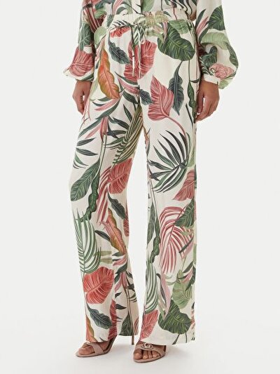 YEŞİL KADIN DESENLİ PANTOLON