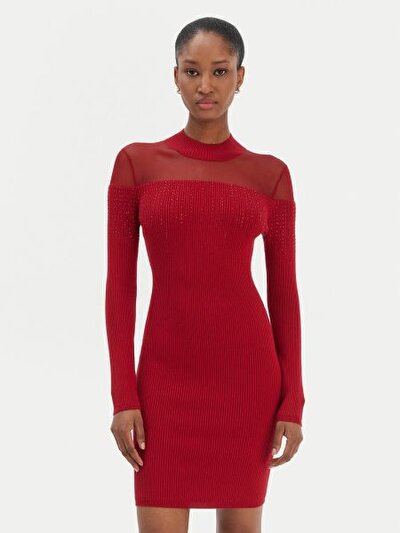 KIRMIZI KADIN ELBİSE