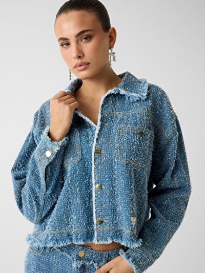 MAVİ KADIN KOT CEKET