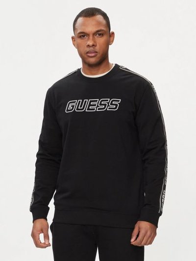 SİYAH BASKILI ERKEK SWEATSHIRT