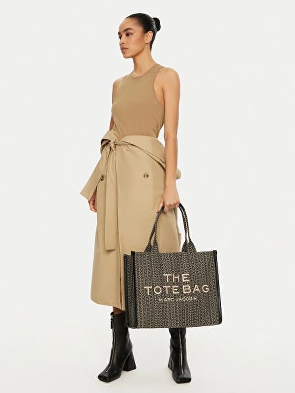 MARC JACOBS Antrasit KADIN SİYAH BÜYÜK TOTE ÇANTA 196611170307