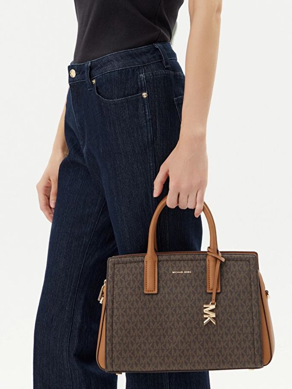 MICHAEL KORS Kahverengi KADIN MD SATCHEL KAHVE OMUZ ÇANTASI