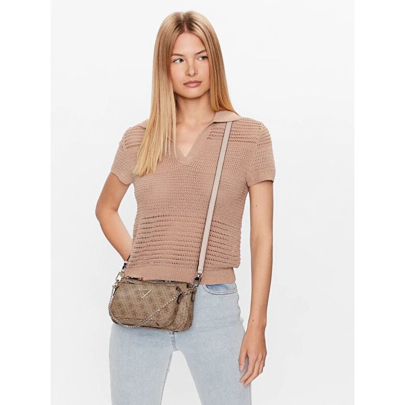 GUESS Kahverengi NOELLE DBL POUCH CRO 7622336869132 | JeansLab