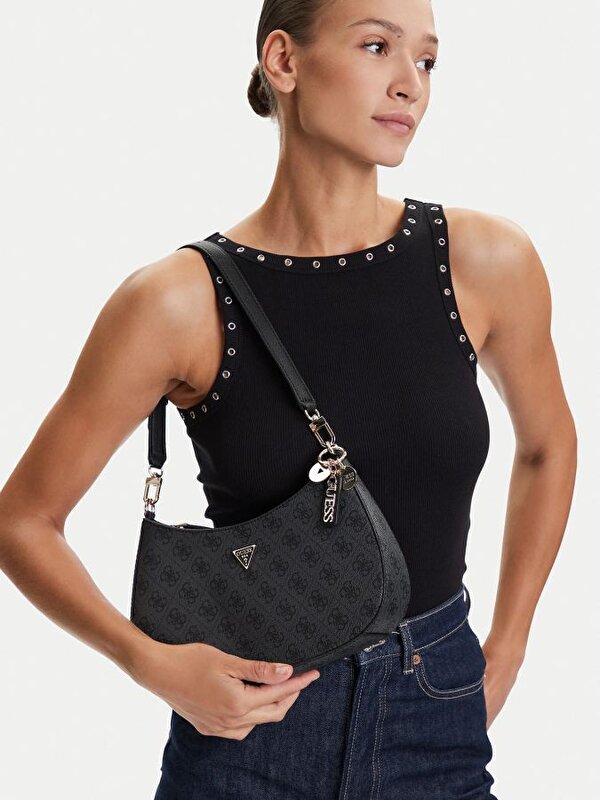 GUESS Antrasit KADIN NOELLE ANTRASİT OMUZ ÇANTASI 190231964452