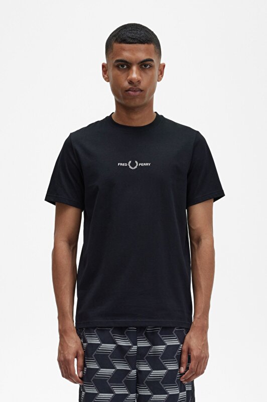 FRED PERRY Siyah ERKEK SİYAH LOGOLU T-SHIRT 5034606482095 | JeansLab