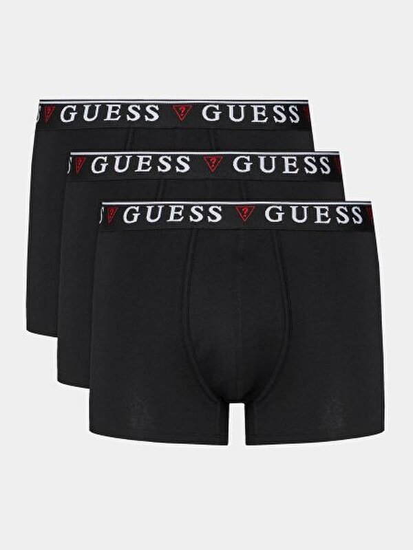 GUESS Siyah ERKEK SİYAH 3'LÜ PAKET BOXER 7626101872389 | JeansLab