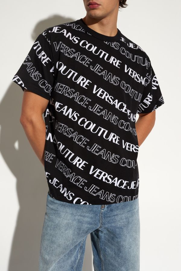 VERSACE JEANS Siyah ERKEK T SHIRT 8052019553918 JeansLab