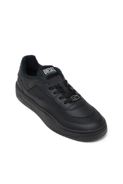 DIESEL Siyah ERKEK S-OVAL SKATE LOW SNEAKERS 8055055840974 | JeansLab