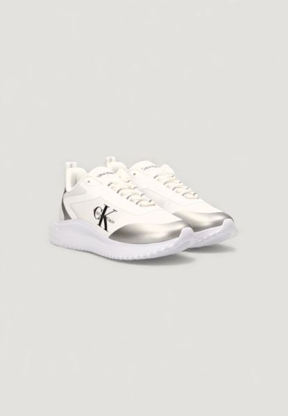 Calvin Klein Beyaz KADIN BEYAZ SNEAKER EVA RUNNER LOW LACE MIX